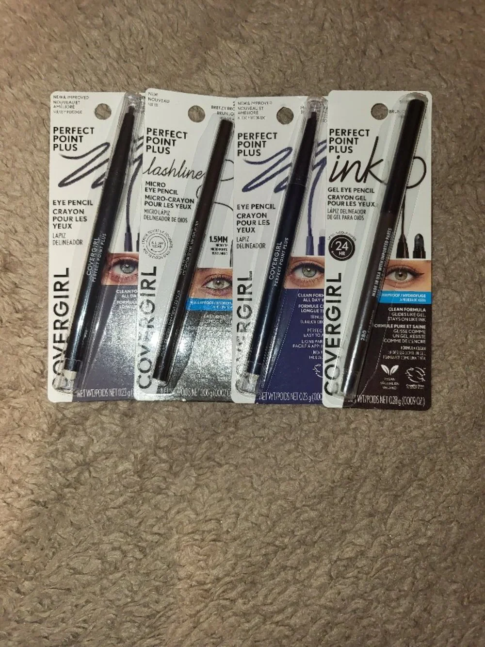 Covergirl Perfect Point Plus Eye Pencil 4 Total New Unopened